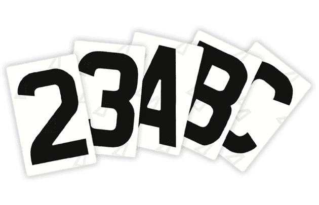 Adesivos Antirradar - Kit completo com letras e numeros